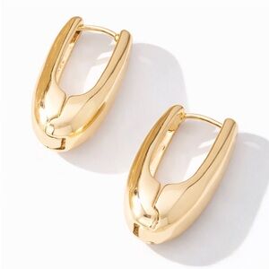 New! Bloom Social Gold Tear Drop Huggie Earrings (3005) NWOT